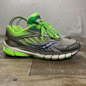 Saucony Ride6 womens size 7 shoes athletic running gorpcore lace up gray green